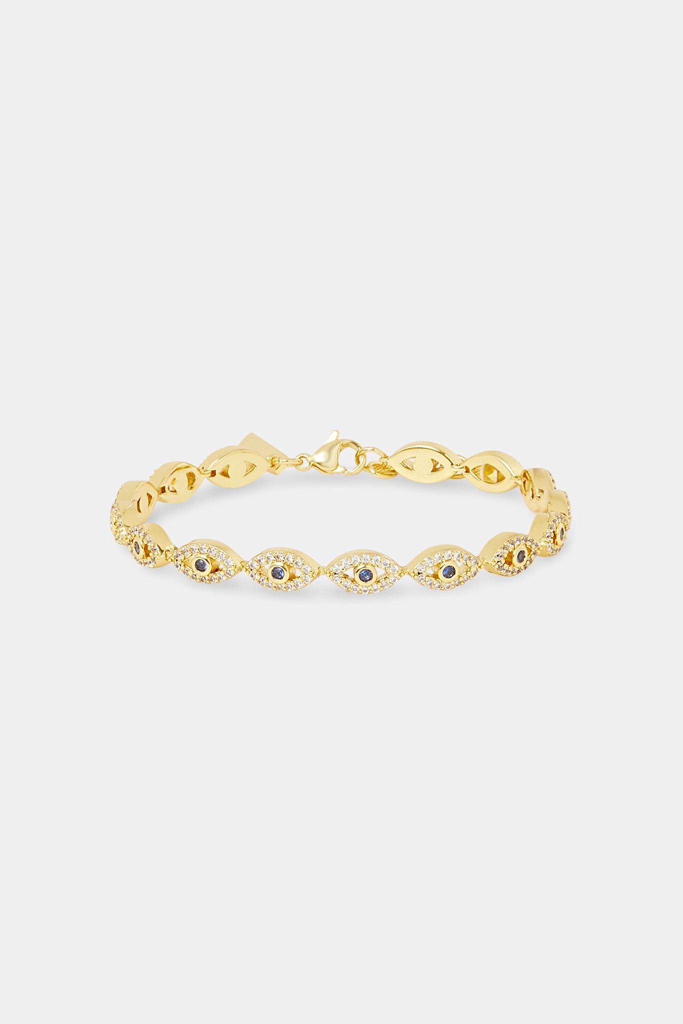 Iced Evil Eye Bracelet - 6mm
